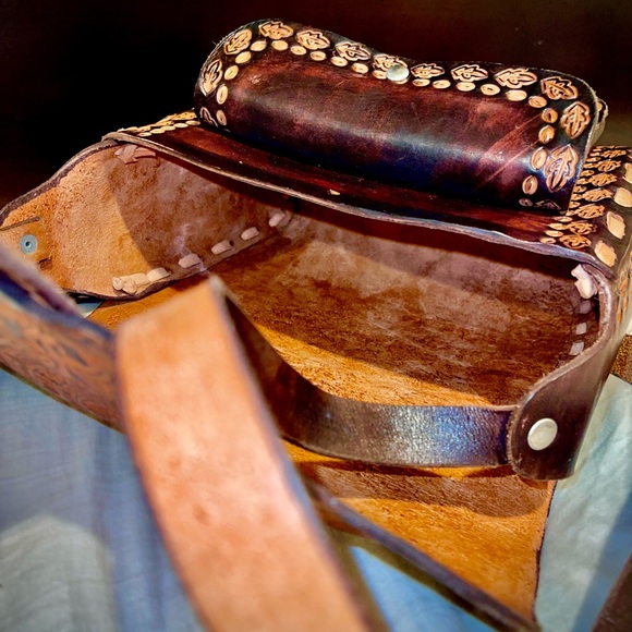 Leather handmade bag - Picture 3 of 4